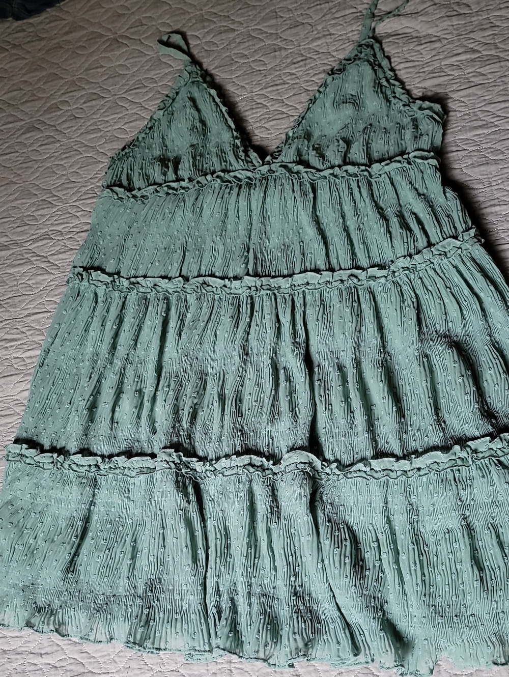 Wild Fable Mint Tiered Spaghetti Strap Dress